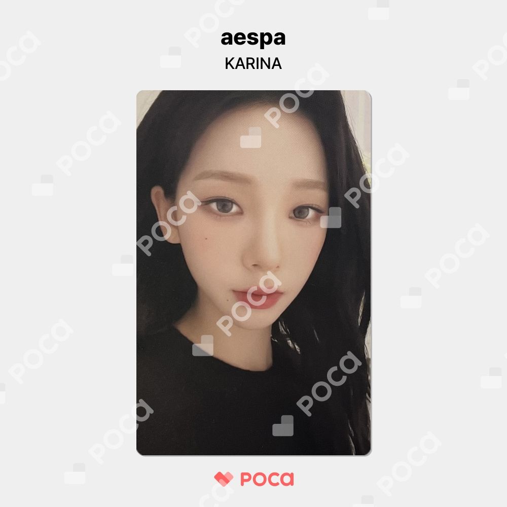 aespa カリナ トレカ 3rd Anniversary GLOW-IN-THE-DARK STICKER