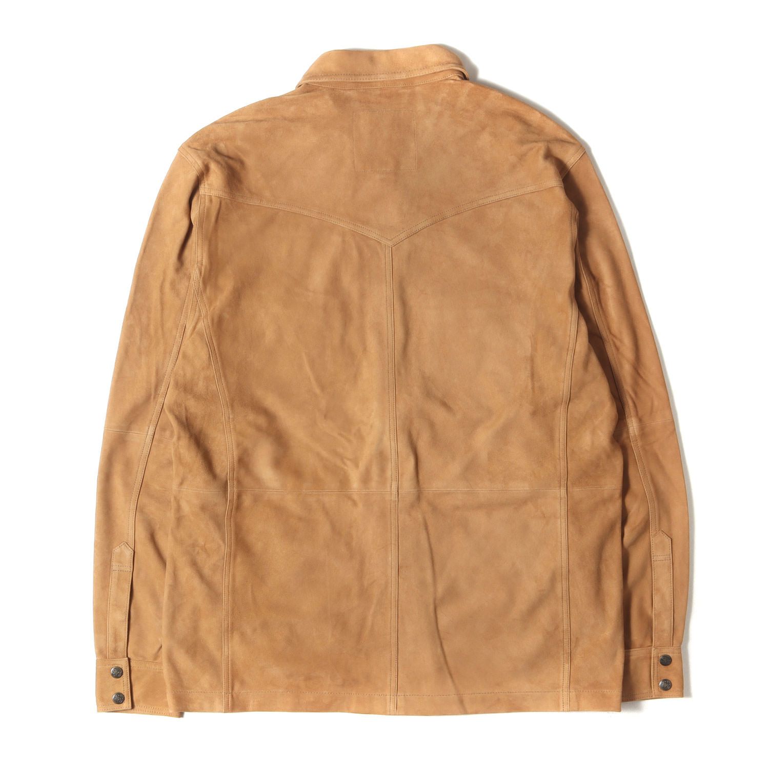 Schaefer Outfitter シェーファー アウトフィッター シャツ タン サイズ XL ゴートスウェード ウエスタン スナップボタン オーバーシャツ Suede Overshirt トップス カジュアルシャツ 長袖 メンズ