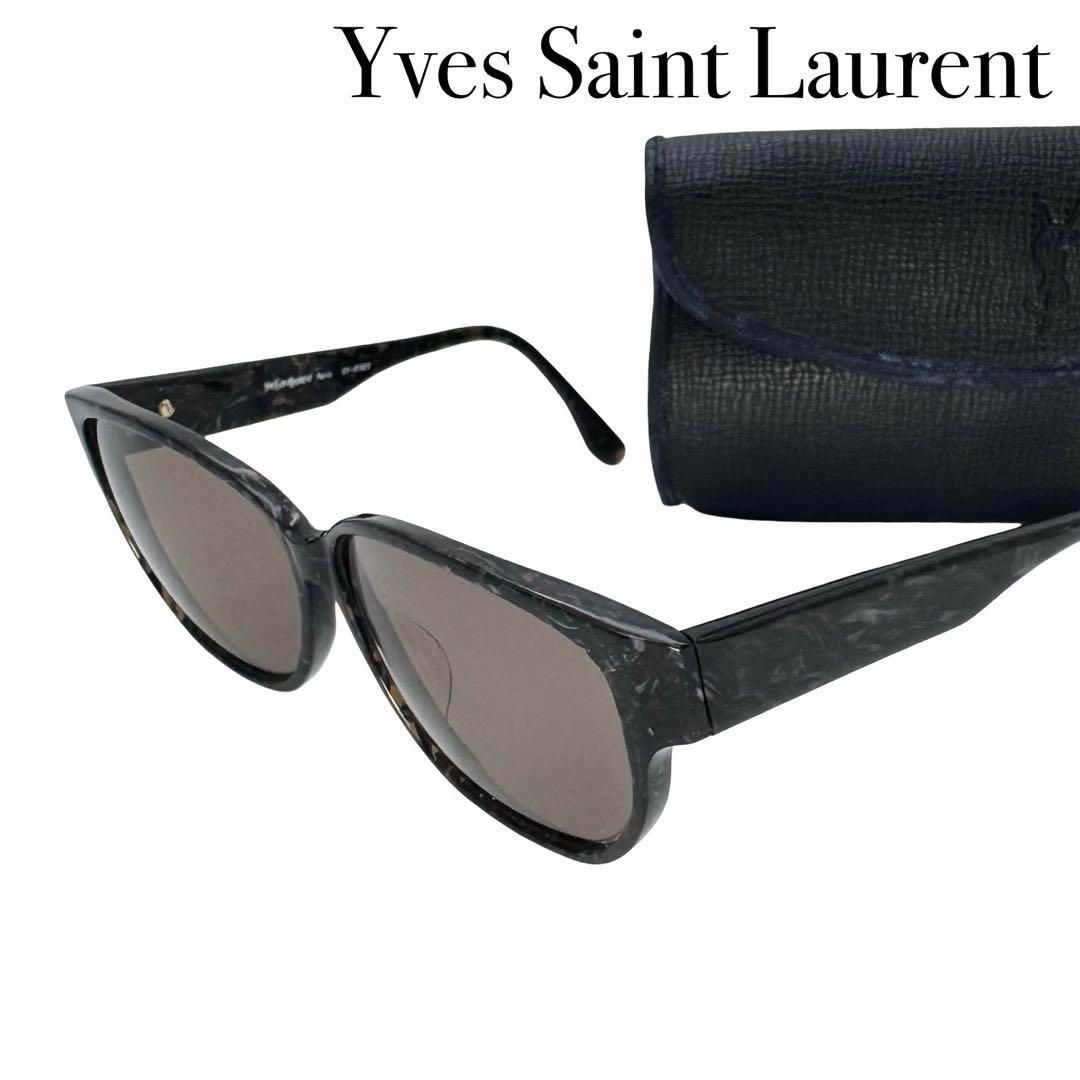 ケース付き SAINT LAURENT サングラス レザー サングラス ケース