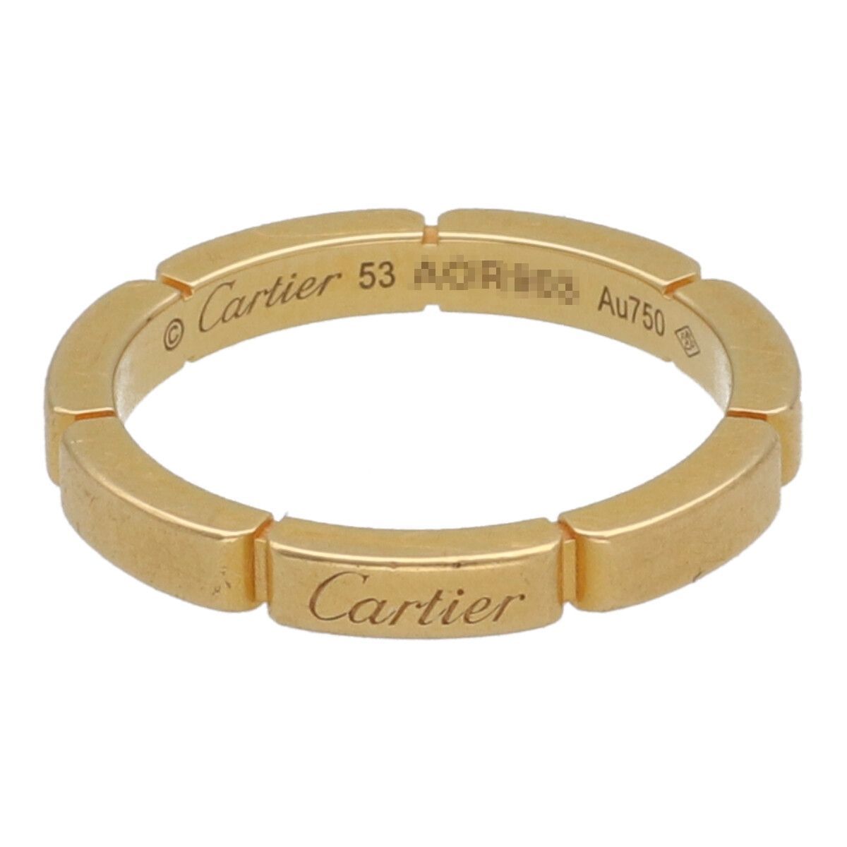 【中古】 Cartier カルティエ マイヨン パンテール ウェディング リング 53 B4079953 K18YG イエローゴールド 指輪  22020252 RS