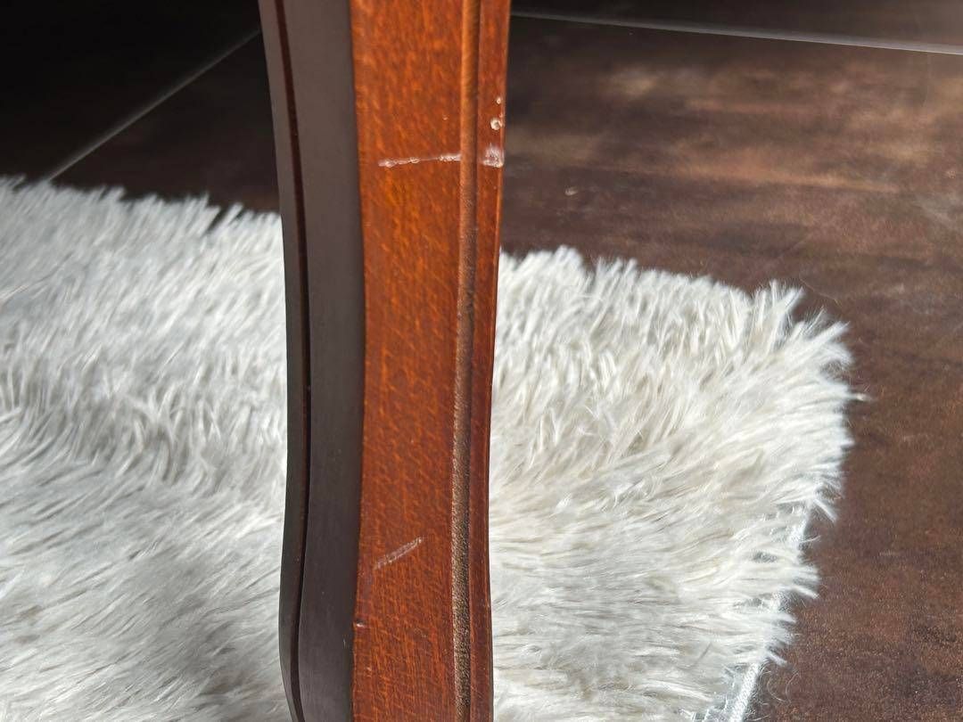 アンティーク　ビンテージ　クラシック　木彫　猫脚　レッド　テレフォンベンチ　GG アンティークビンテージクラシック木彫猫脚レッドテレフォンベンチGG