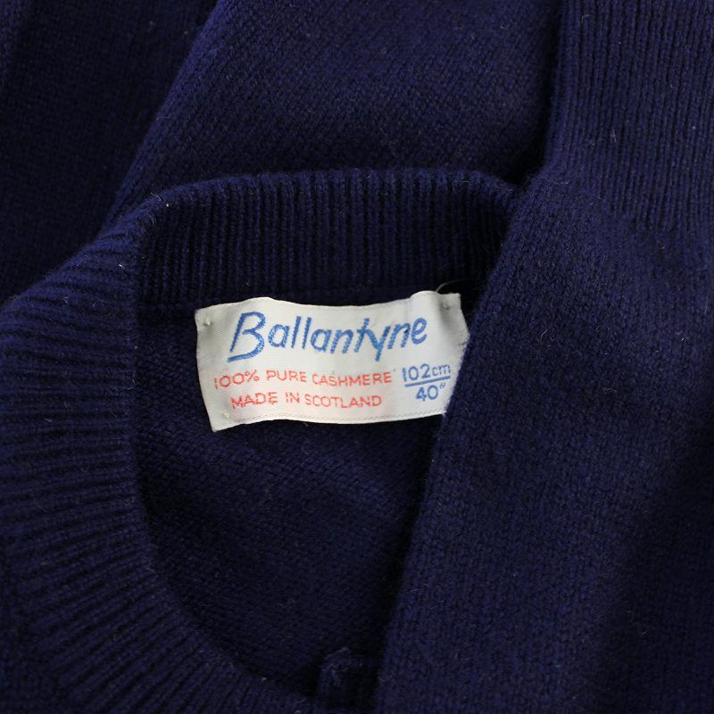 バランタイン BALLANTYNE ニットカーディガン カシミヤ 金ボタン