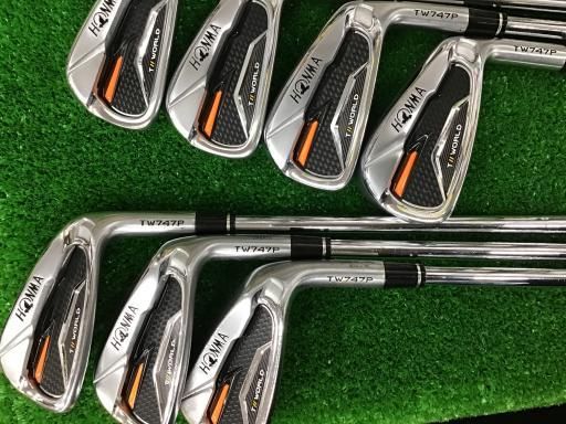 本間ゴルフ TOUR WORLD TW 747 P 8 S アイアンセット IR NS PRO 950 GH フレックスS メンズ 男性用 右利き 右用 Cランク ゴルフクラブ