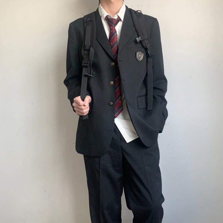 制服 ブレザー 男子 男の子 スーツ 入学式 スーツ卒業式 学生服 上下セット DK 男子高生 制服 ブレザー 学生服 スクールブレザー ジャケット  スラックス メンズ なんちゃって 制服 高校生 中#nin5965 - メルカリ