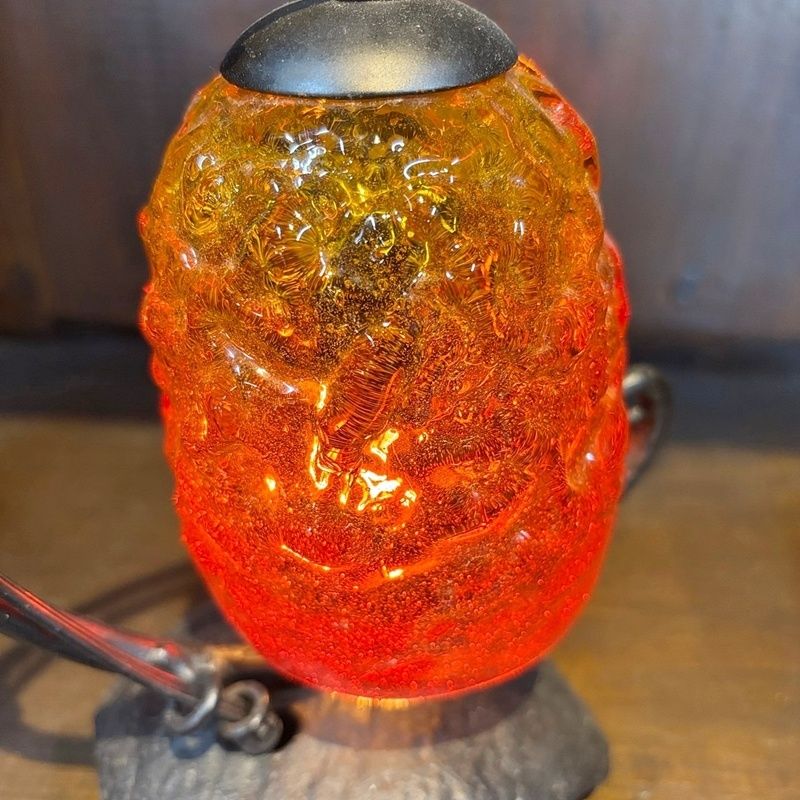 沖縄　琉球ガラス　スタンドライト　卓上ランプ　赤　レッド　黄色 Yahoo!オークション -「琉球ガラス」(卓上スタンド) (照明)の