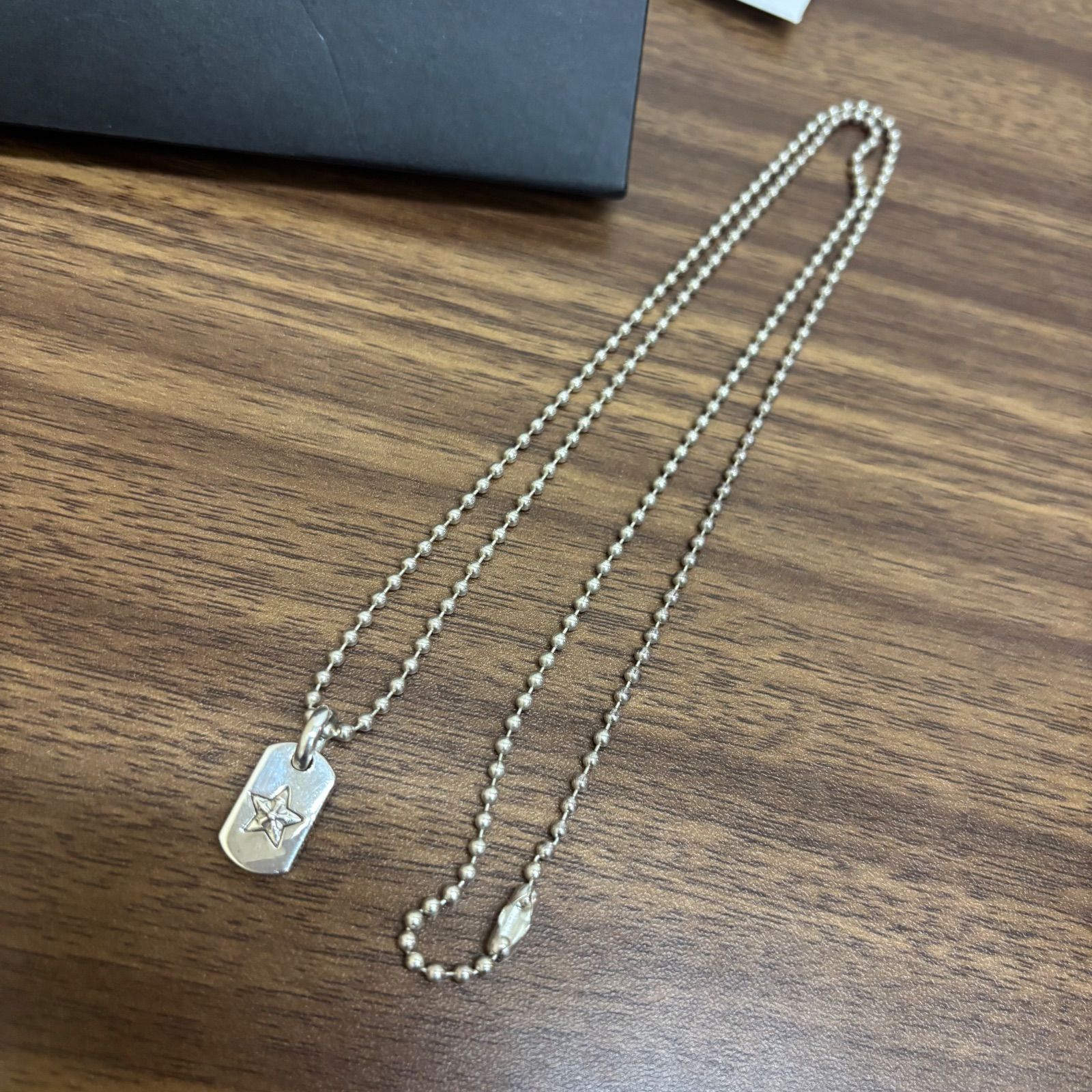 クロムハーツ　タイニードッグタグスター チャーム　インボイス付き ◎【インボイス有り】チェーンセット CHROME HEARTS クロムハーツ