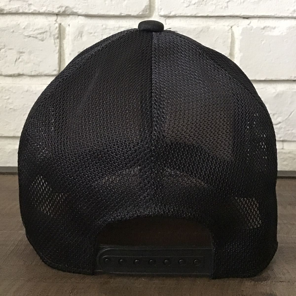 APE HEAD 星条旗 メッシュ キャップ black × gray a bathing ape