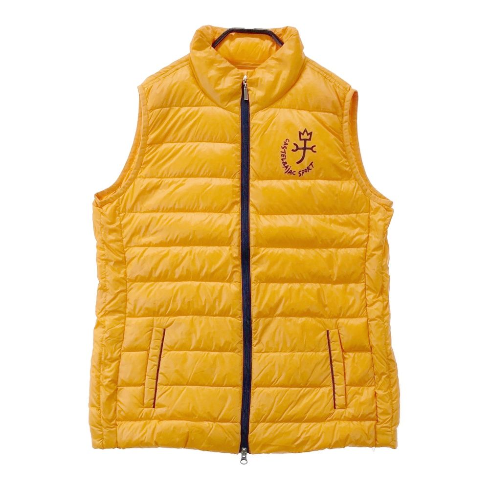 サイズ：42 CASTELBAJAC カステルバジャック ダウンベスト オレンジ系