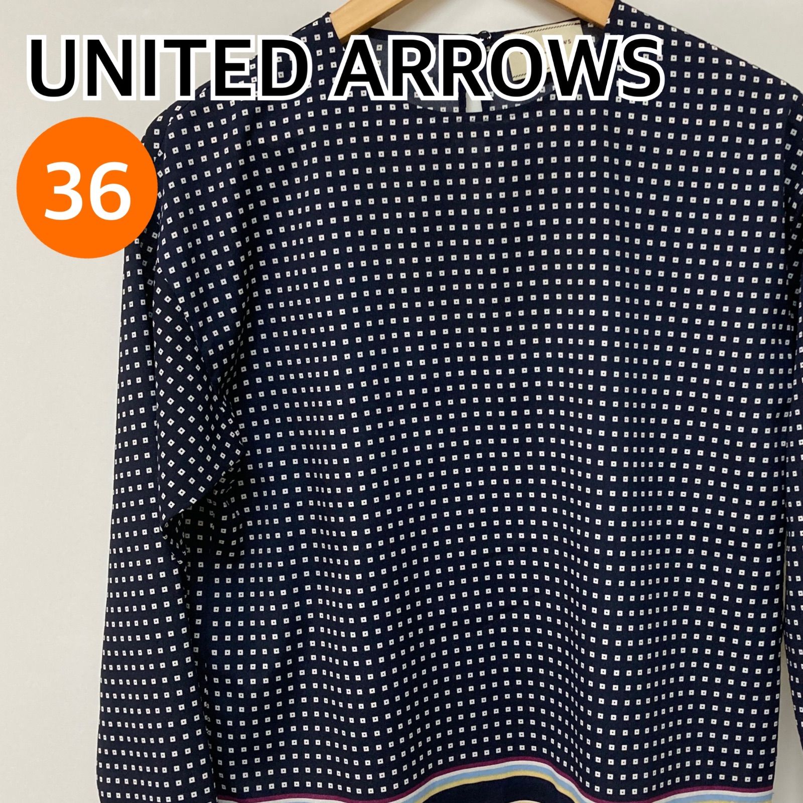 UNITED ARROWS ユナイテッドアローズ トップス 長袖 ブラウス ドット柄 