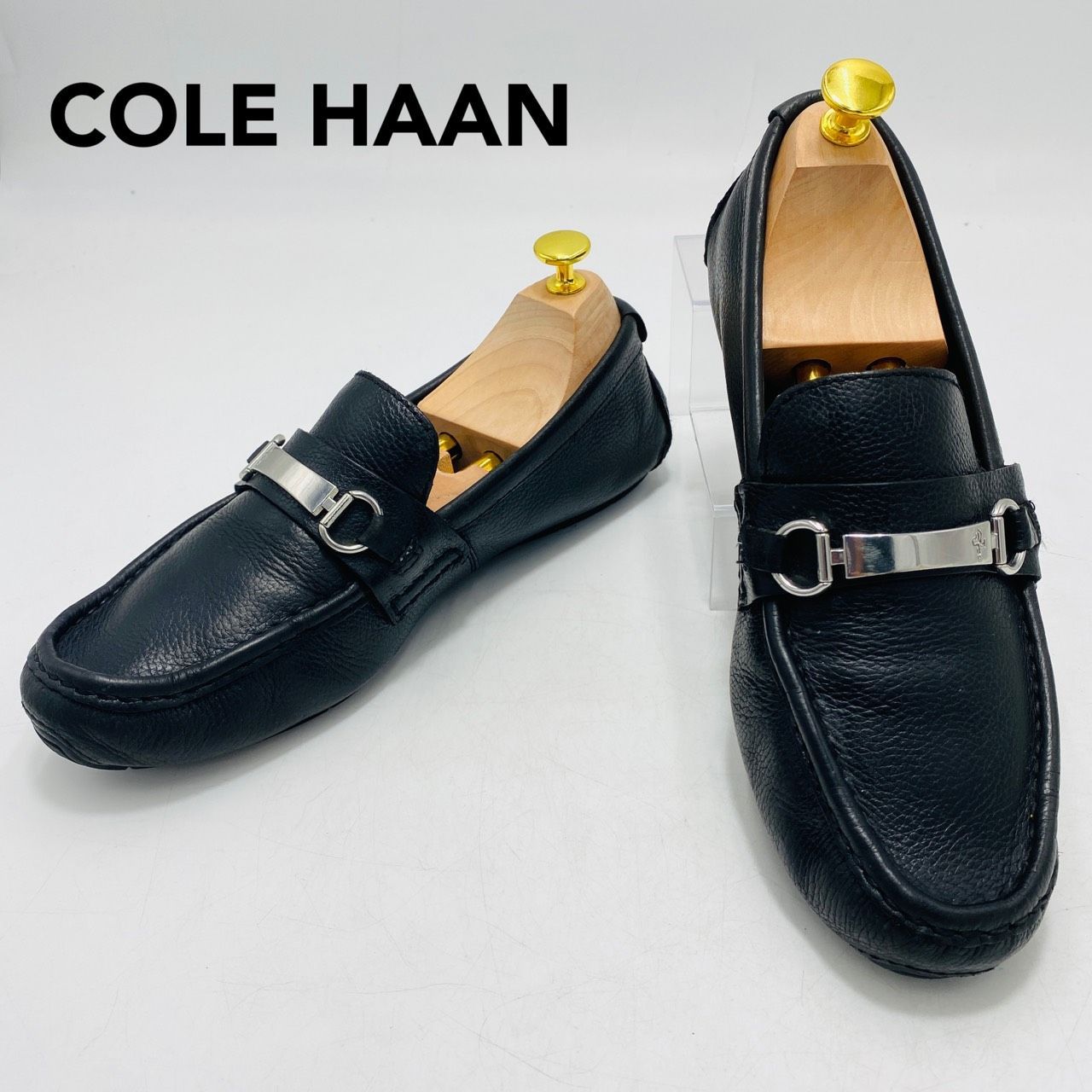 COLE HAAN ドライビングシューズ モカシン 8 ブラック コールハーン メンズ hws02400
