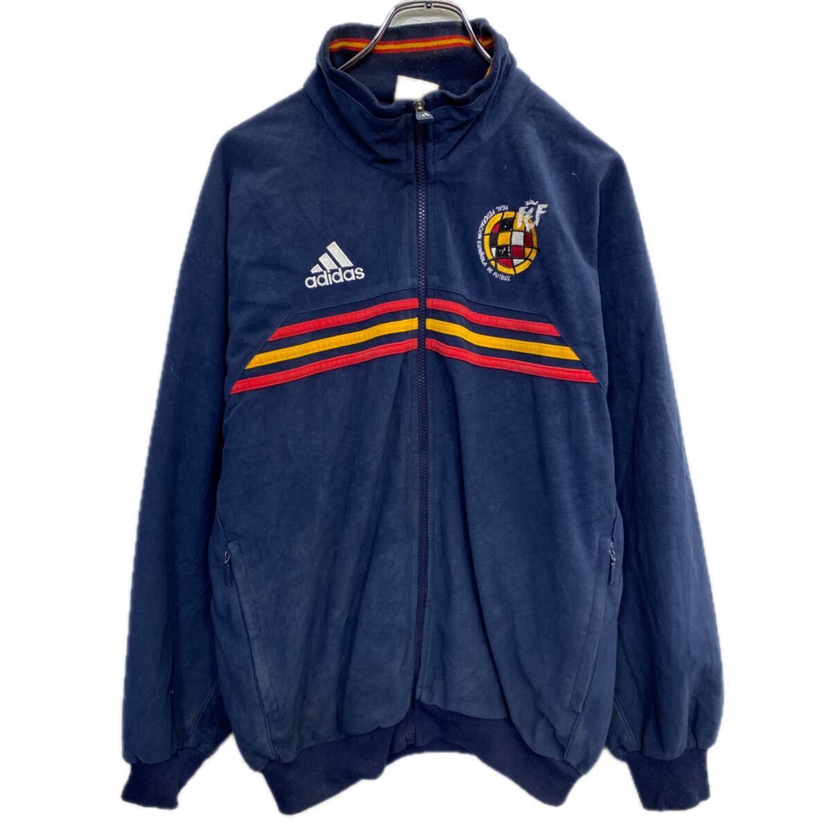 adidas ジップアップ トラックジャケット S ネイビー アディダス