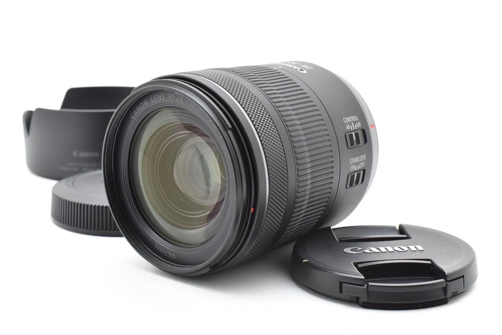 超 上 キヤノン Canon RF 28-70mm F2.8 IS STM レンズフード キャップ付き 完動品 051P261A508002
