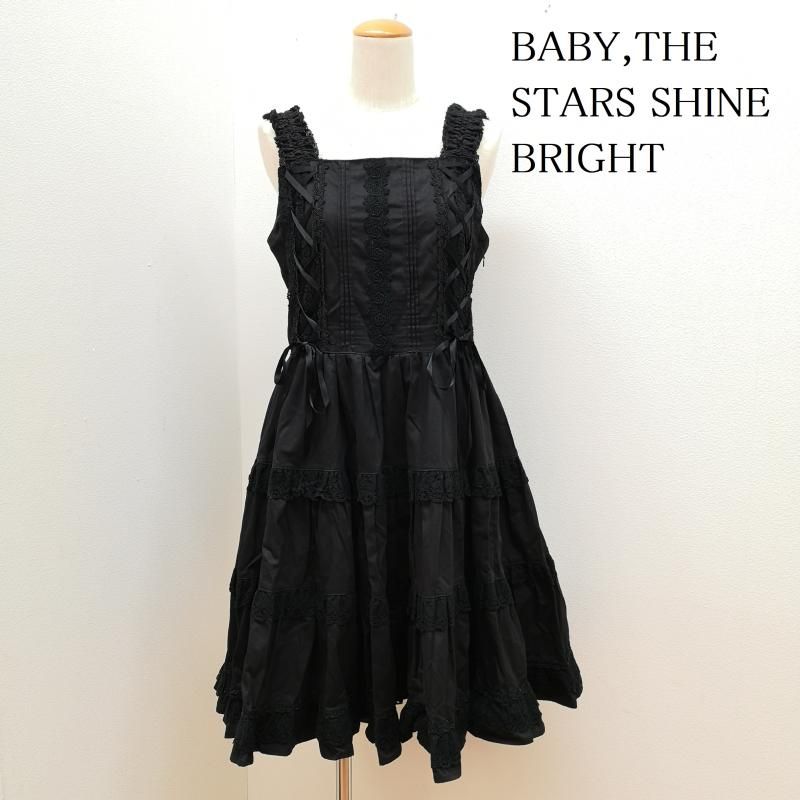 BABY ミルフィーユJSK 黒白 ジャンスカ BABY,THE STARS SHINE BRIGHT