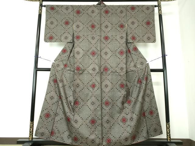 平和屋着物●本場大島紬　龍郷絣　本場大島紬　花菱文　正絹　逸品　未使用　DAAQ3403ps 平和屋着物○本場大島紬 龍郷絣 花菱文 正絹 逸品 DAAQ3411ps - メルカリ