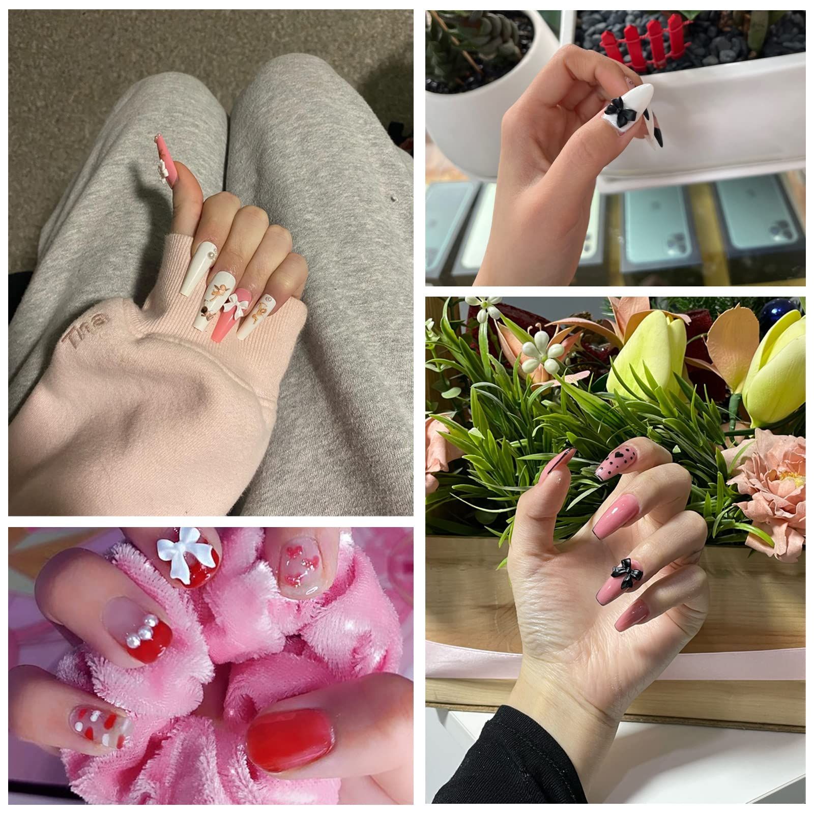 3dネイルパーツ ネイル リボン ハムスター ハート