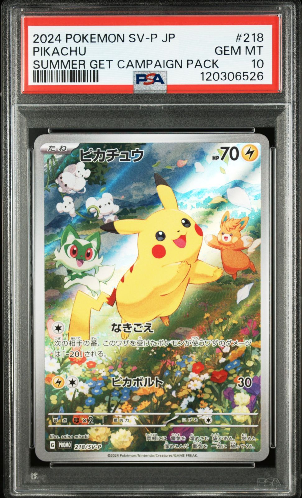 PSA10】 ピカチュウ 218 プロモカードGetキャンペーン！ PROMO