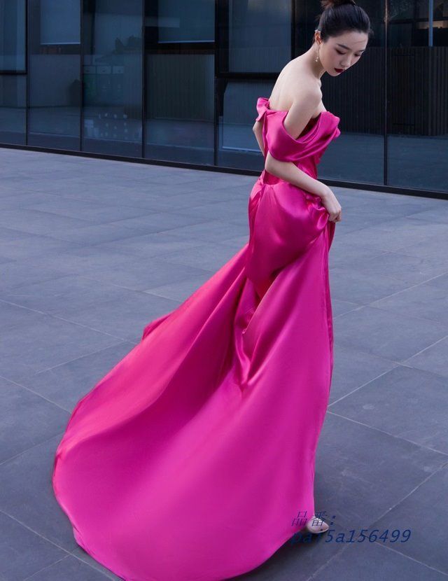 ウェディングドレス カラードレス 二次会 花嫁 パーティードレス ロングドレス ステージ衣装 4L 小さいサイズ 3L オフショルダー 大きいサイズ 演奏会 pai5a156499