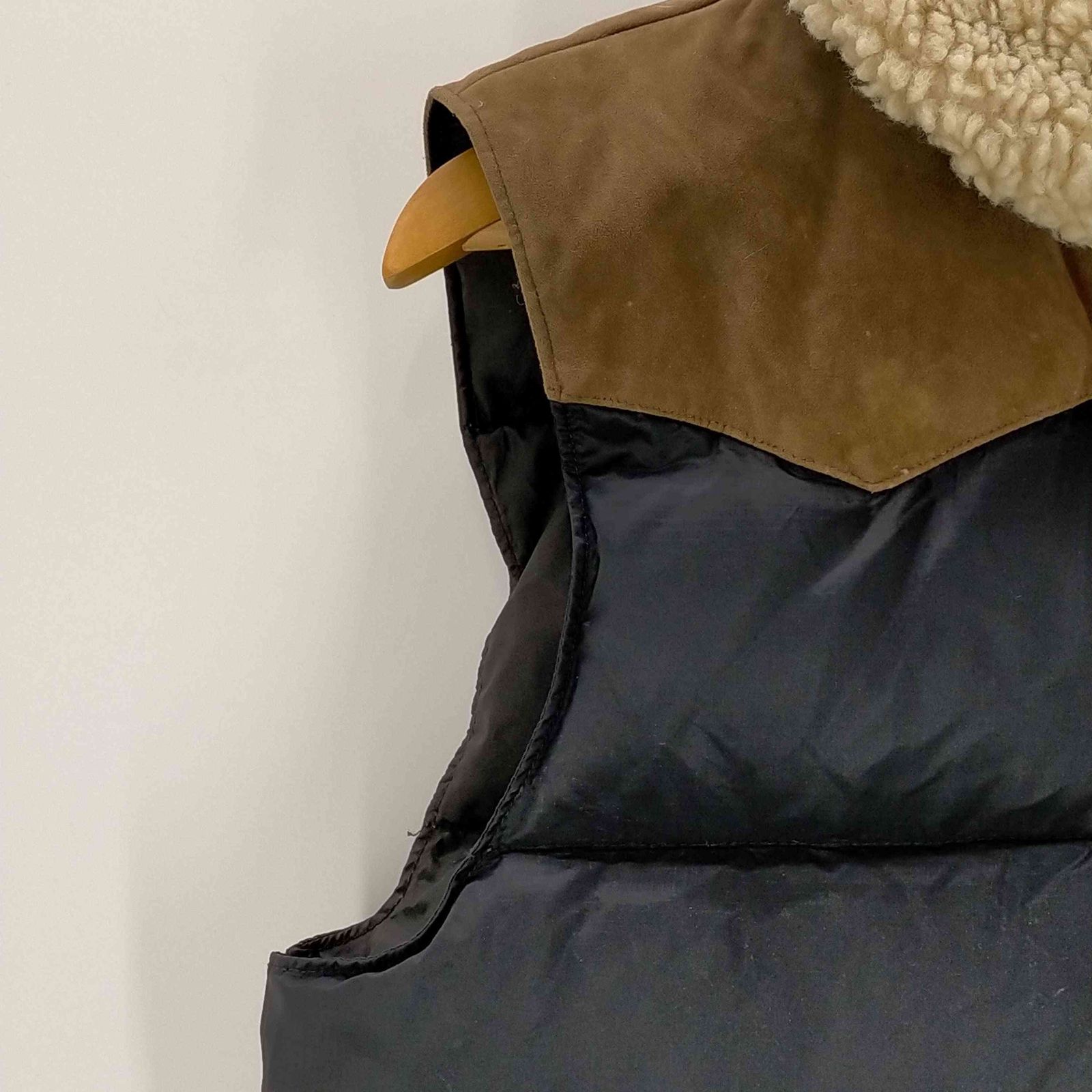 Ralph Lauren デニムサプライ　レザーダウンベスト prm-o-361a.jpg