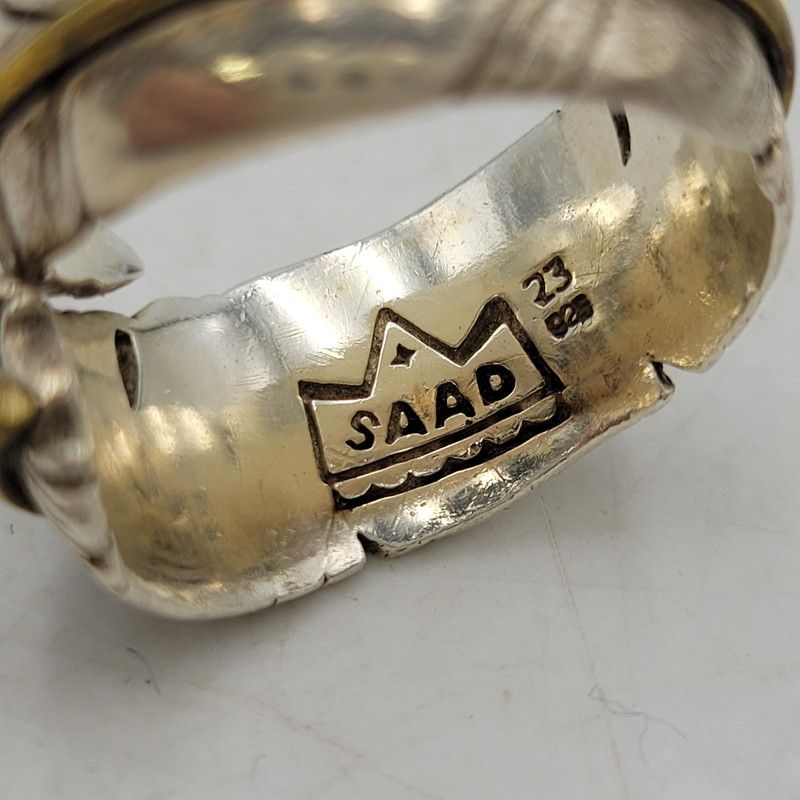 Surd SAAD サード リング フェザーリング シルバー925 24号 中古