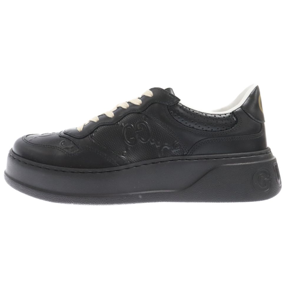 GUCCI (グッチ) GGエンボス レザー ローカットスニーカー