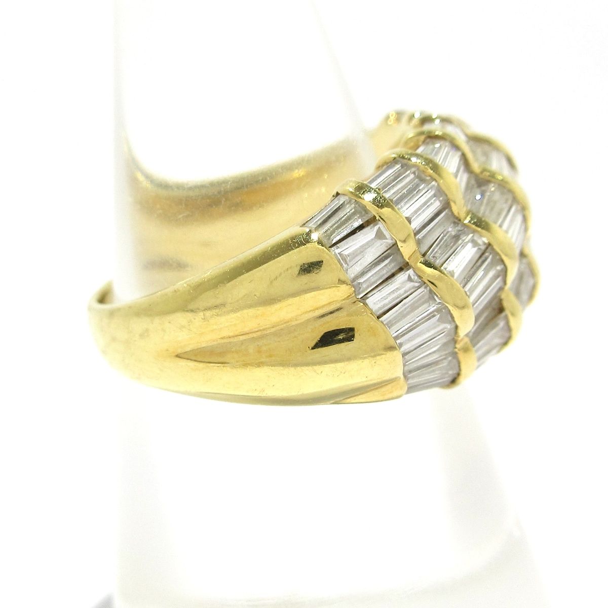 Unbranded ノーブランド リング K18YG×ダイヤモンド 総重量10.2g D2.70ct