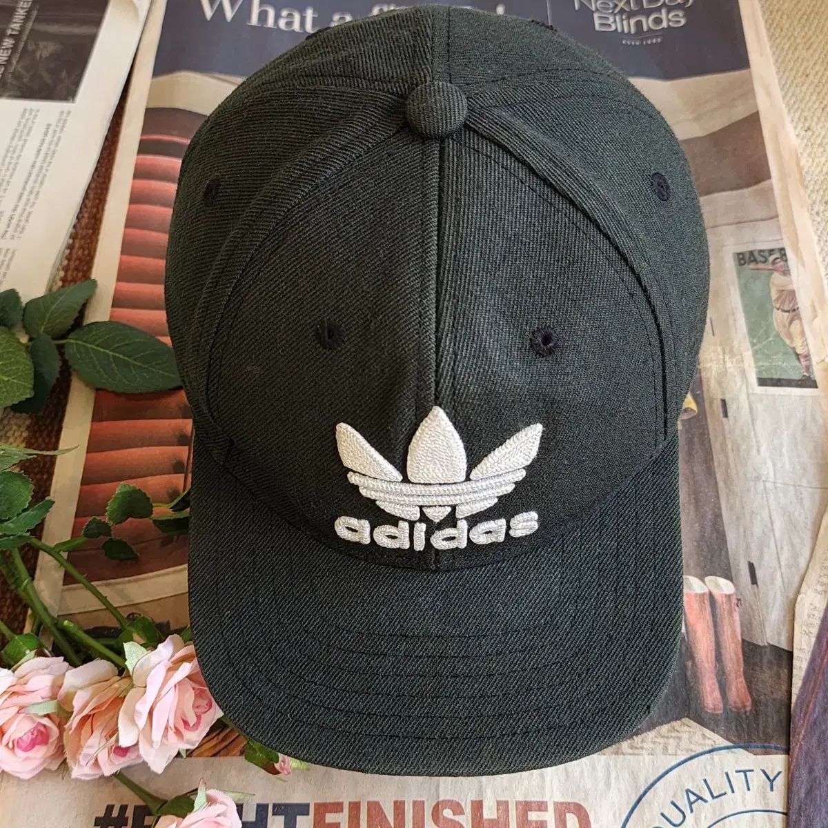 adidas(アディダス) ヴィンテージ 帽子 刺繡 スナップバック キャップハット キッズ