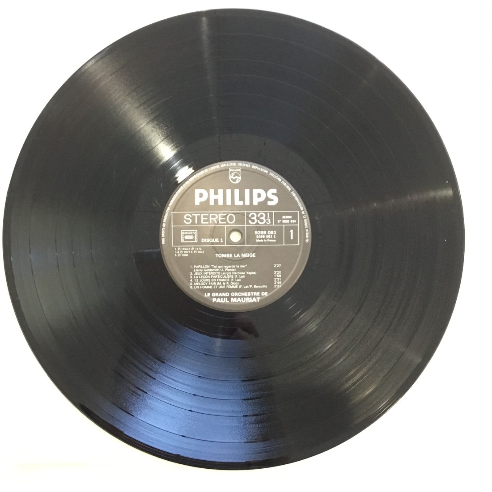 ポール・モーリア 『ラブ・サウンズ・ヒット全曲集』レコード盤