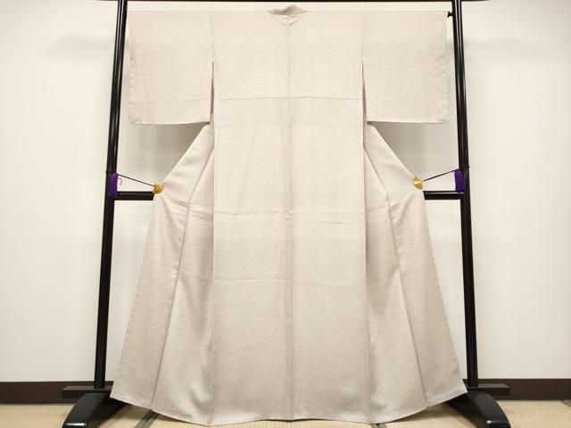 平和屋本店□極上 皇室献上作家 北出与三郎 無地絵羽訪問着 大王松 灰  