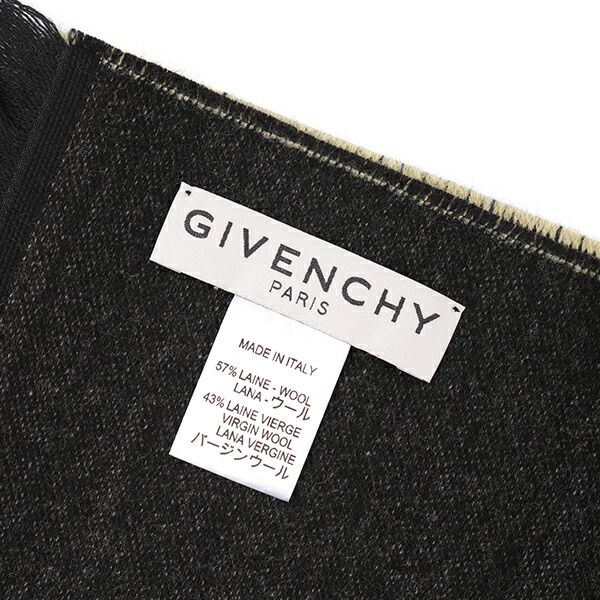 新品 ジバンシイ GIVENCHY マフラー・ストール ロゴ スカーフ ブラック 黒