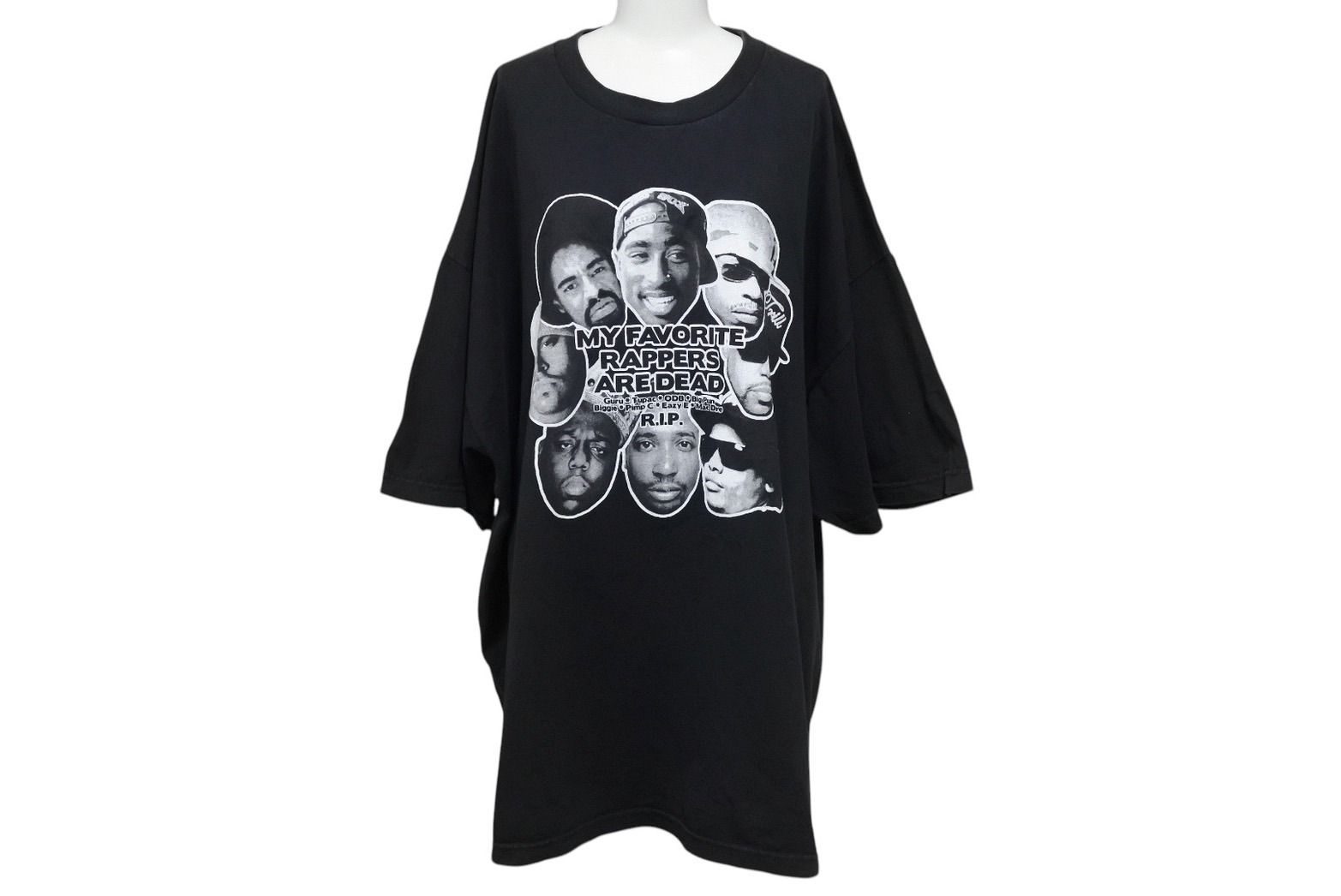 Swindlers＆co スウィンダラース 2pac ラップT  Tシャツ ビッグパン オーバーサイズ 00's ブラック サイズXXXL 中古 4c069567
