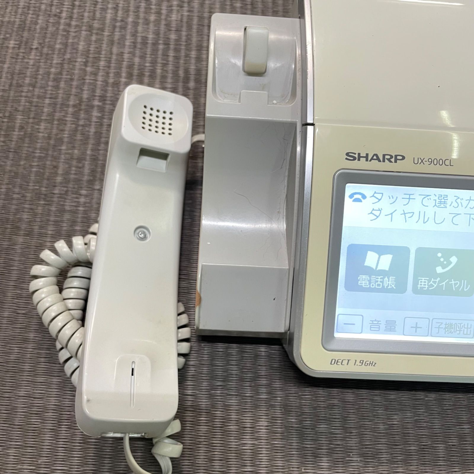 ♭ SHARP UX-900CL 電話機 子機付き FAX シャープ - メルカリ