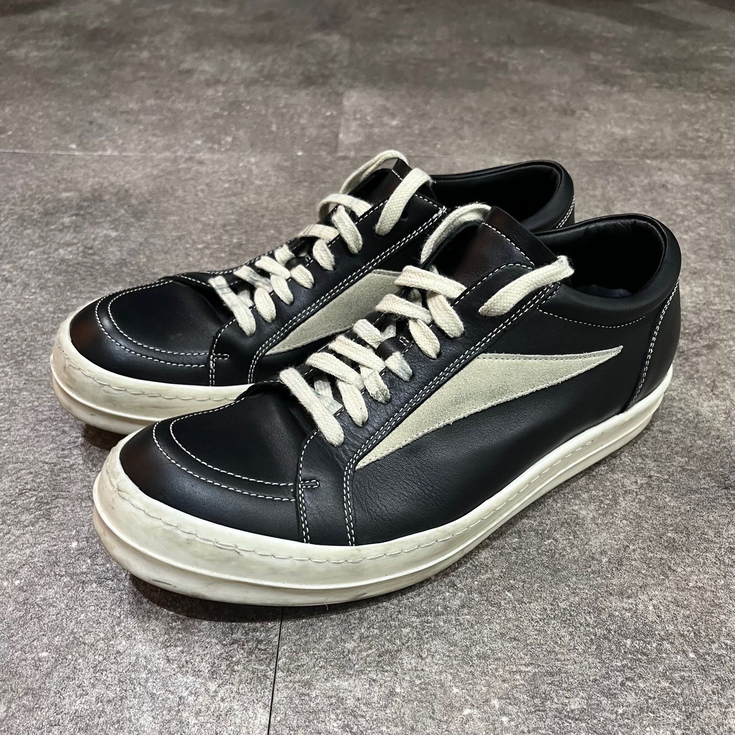 Rick Owens VINTAGE SNEAKS ヴィンテージ レザー スニーカー 02B2897 リックオウエンス 41  59334A2|mercariメルカリ官方指定廠商|Bibian比比昂代買代購