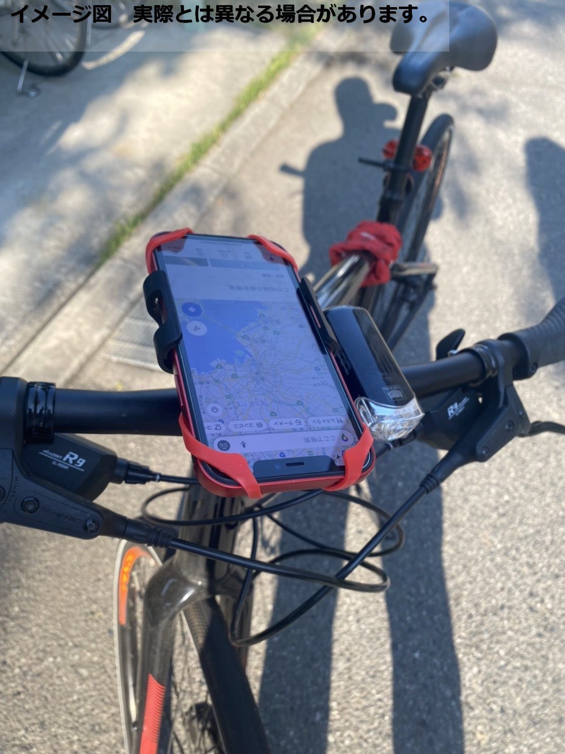キヨスケ シリコンゴム 2つ 自転車 バイク スマホ マウント ホルダー