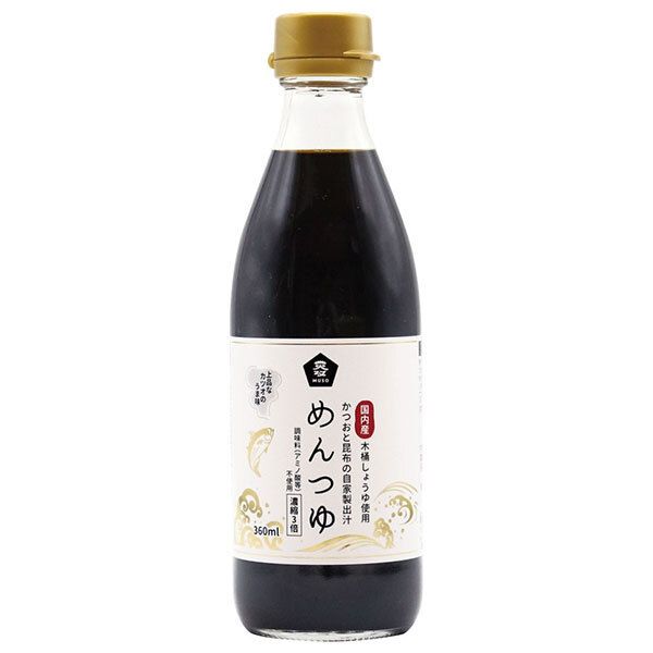 ムソー めんつゆ 産木桶しょうゆ使用 360ml×20本入× 2ケース ｜ 調味料 めんつゆ つゆ 希釈用