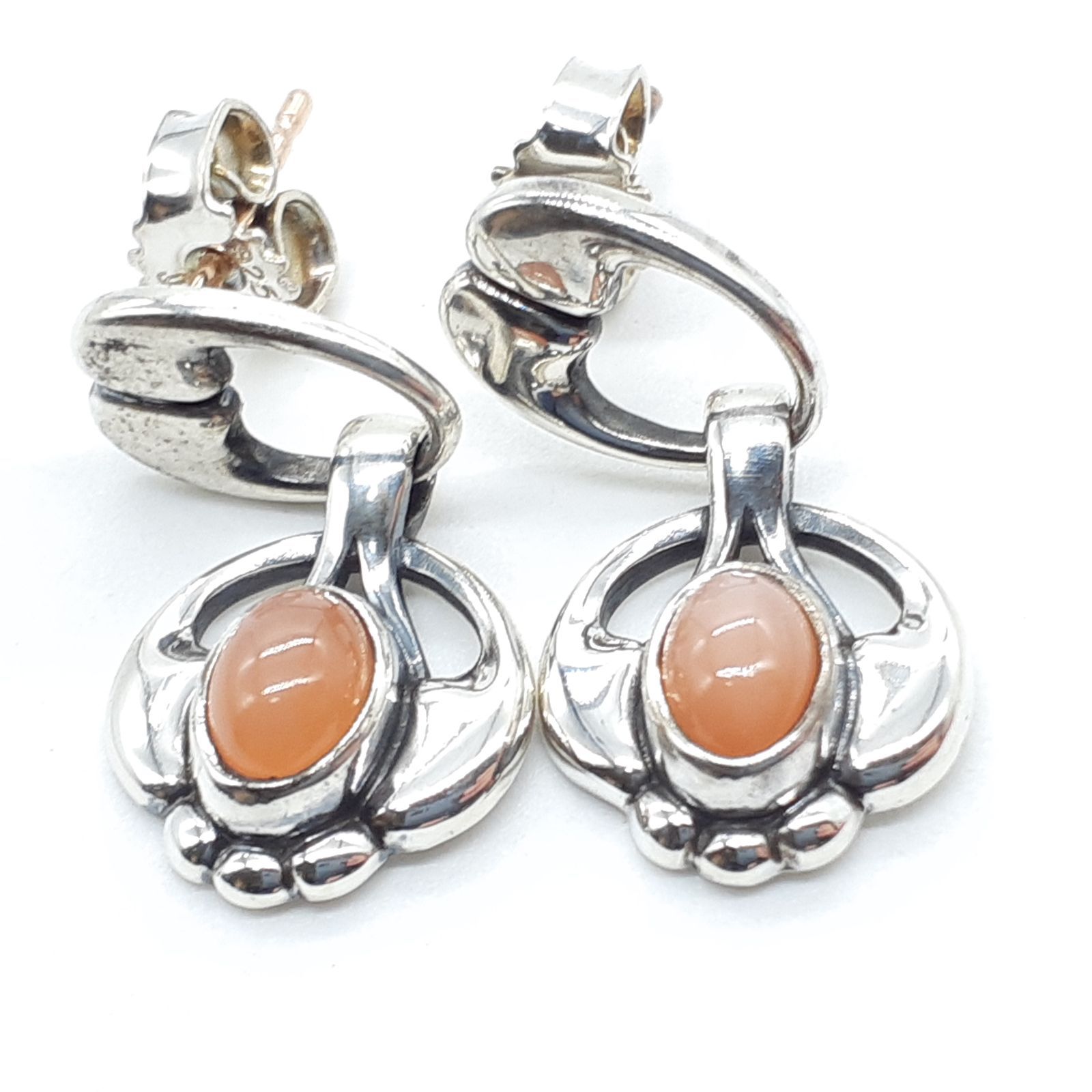 ジョージジェンセン（GEORG JENSEN）ムーンストーン イヤリング