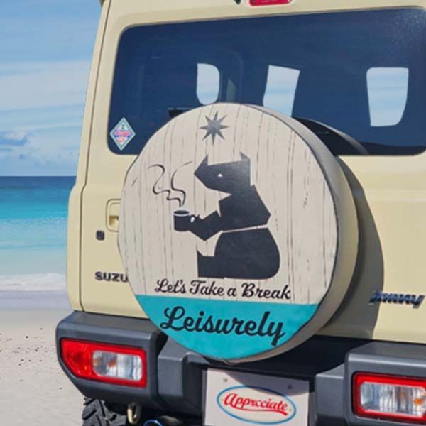 スペアタイヤカバー ジムニー 16インチ用 JA71 JA11 JA12 JA22 JB23 JB64 Leisurely