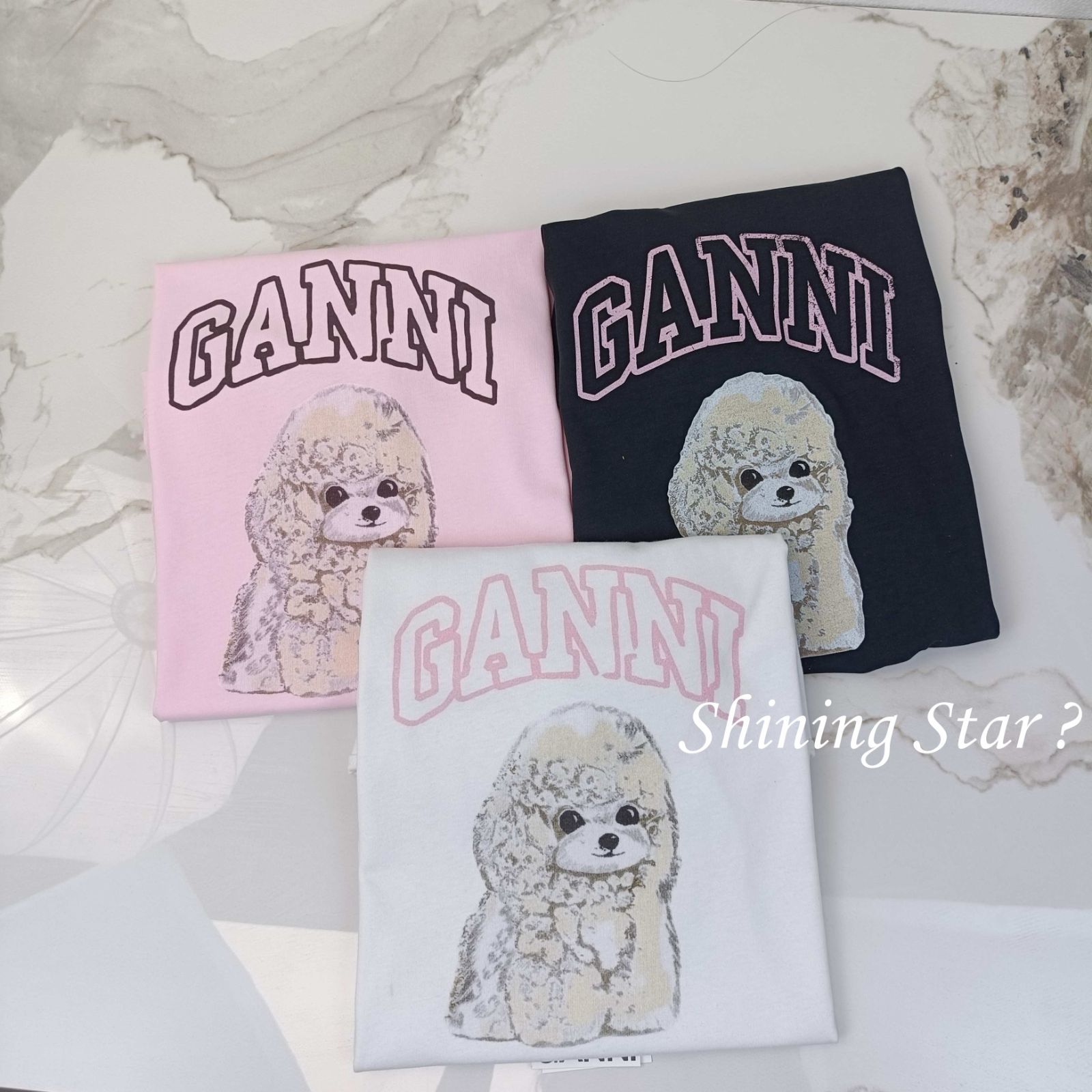 GANNI 月と星 グラフィック Tシャツ GANNI グラフィックプリント Tシャツ ホワイト S - メルカリ