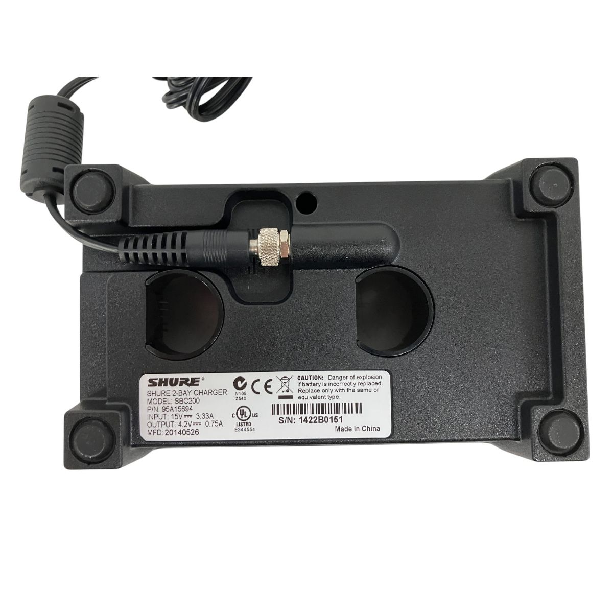 SHURE SM58 QLXD2 ワイヤレスマイク SBC200 ワイヤレス用充電器