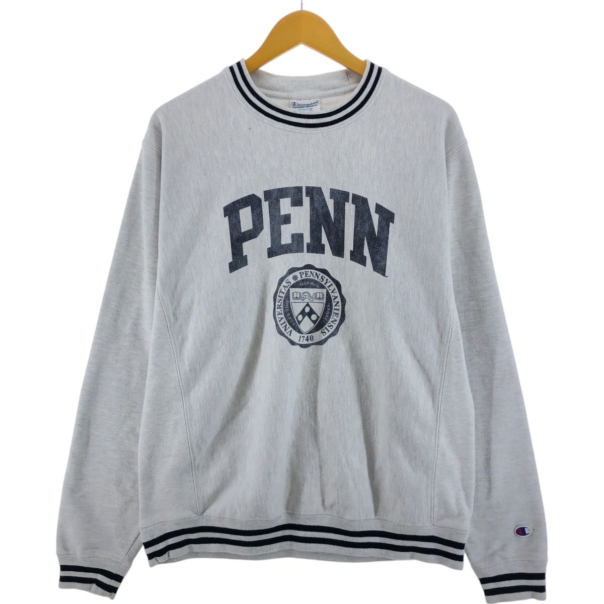 両面プリント チャンピオン リバースウィーブ ペンシルベニア大学 Champion UNIVERSITY OF PENNSYLVANIA オフィシャル クルー