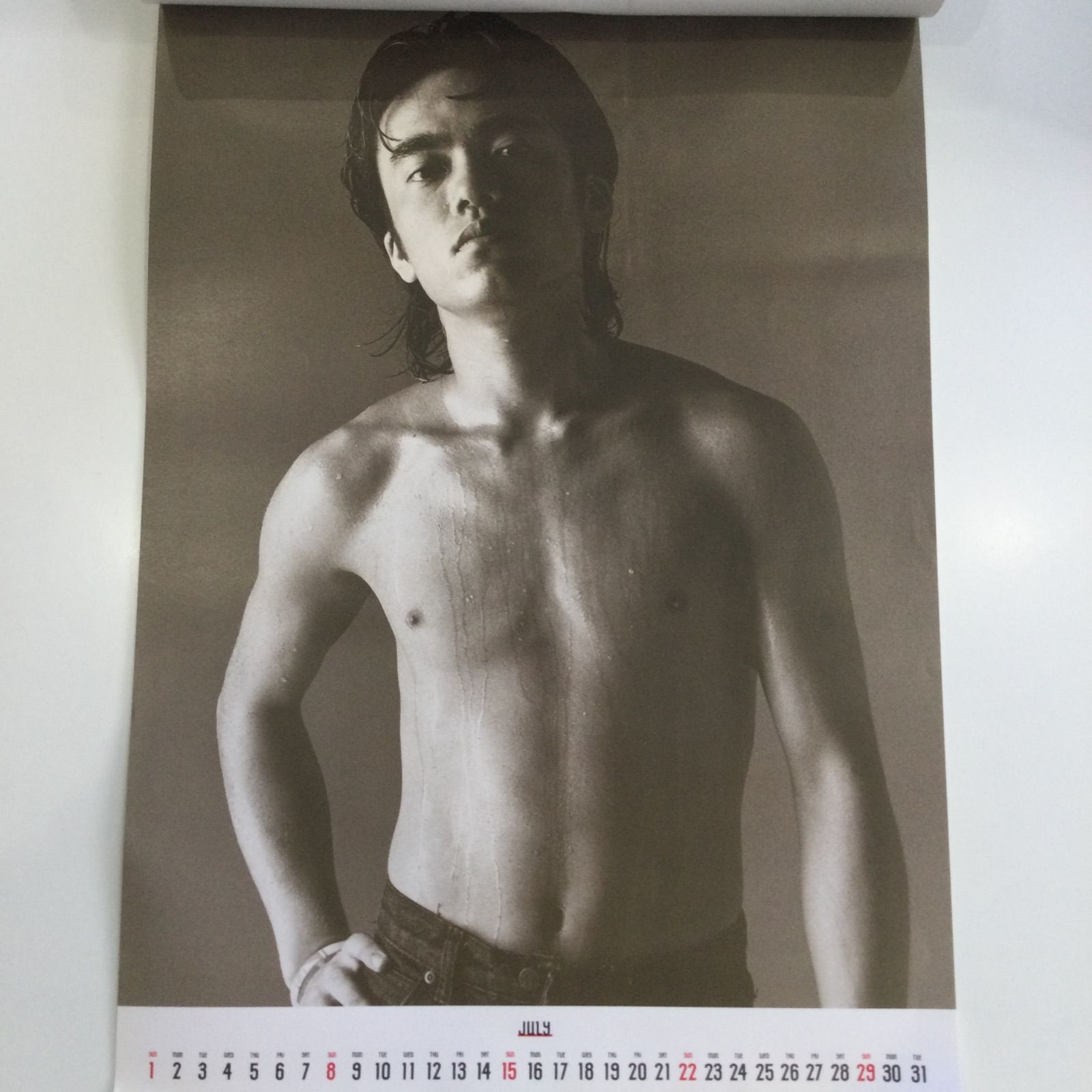 レア】 男闘呼組 1990年 カレンダー ＋ 特典ハンカチ付き 昭和