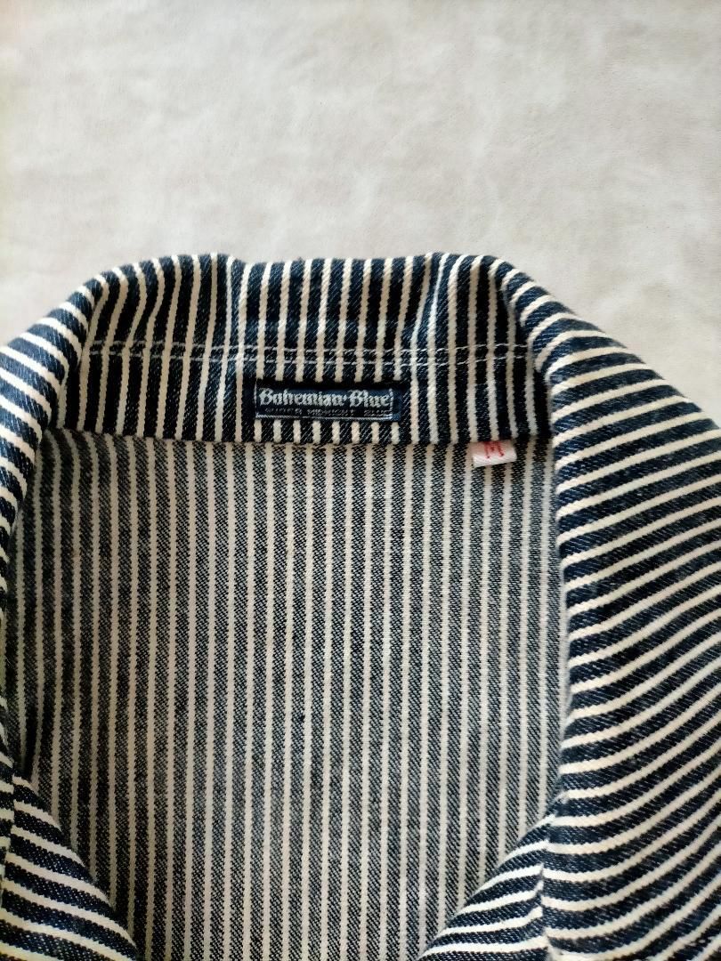 BohemianS Blue ボヘミアンズ ヒッコリーライダースジャケット M 
