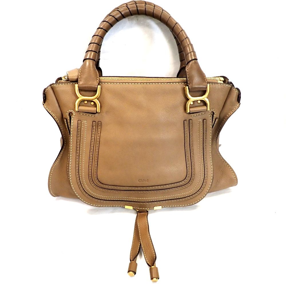 Th999513 クロエ マーシー トートバッグ 本革 ベージュ系 レディース Chloe