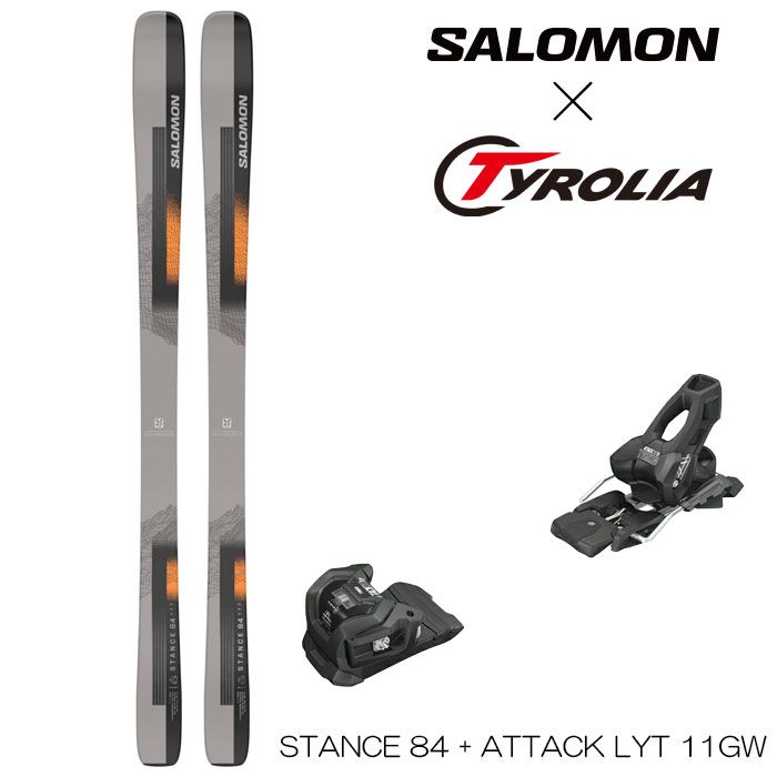 サロモン スキー板 23-24 SALOMON スタンス STANCE 84 + 25 Tyrolia チロリア ATTACK アッタク 11 LYT  BLACK ビンディング セット 旧モデル - メルカリ