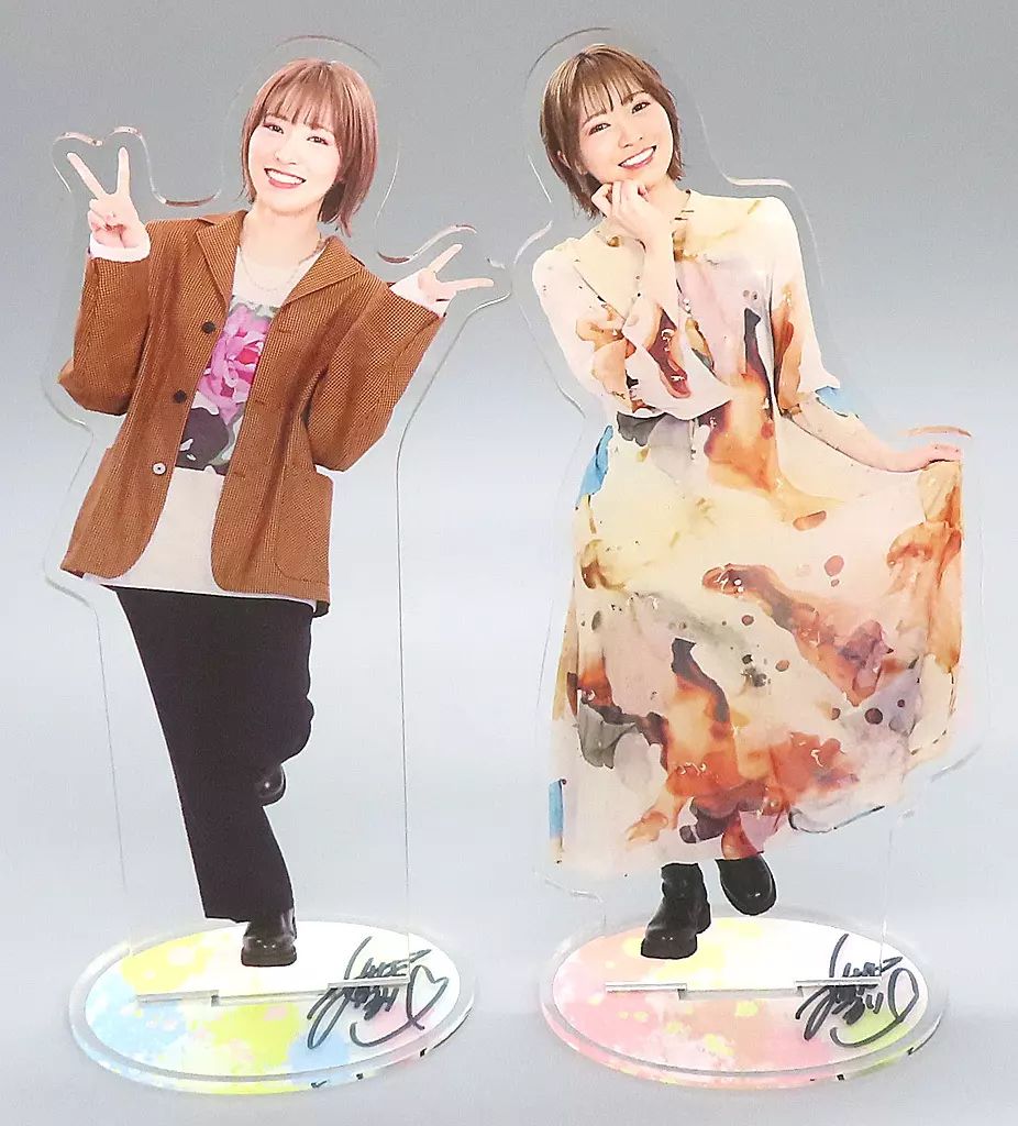 アクリルスタンド アクリルパネル 全2種セット 青木瑠璃子 サイン入りアクリルフィギュア 青木瑠璃子のバーチャルくじびきVol.2 A賞