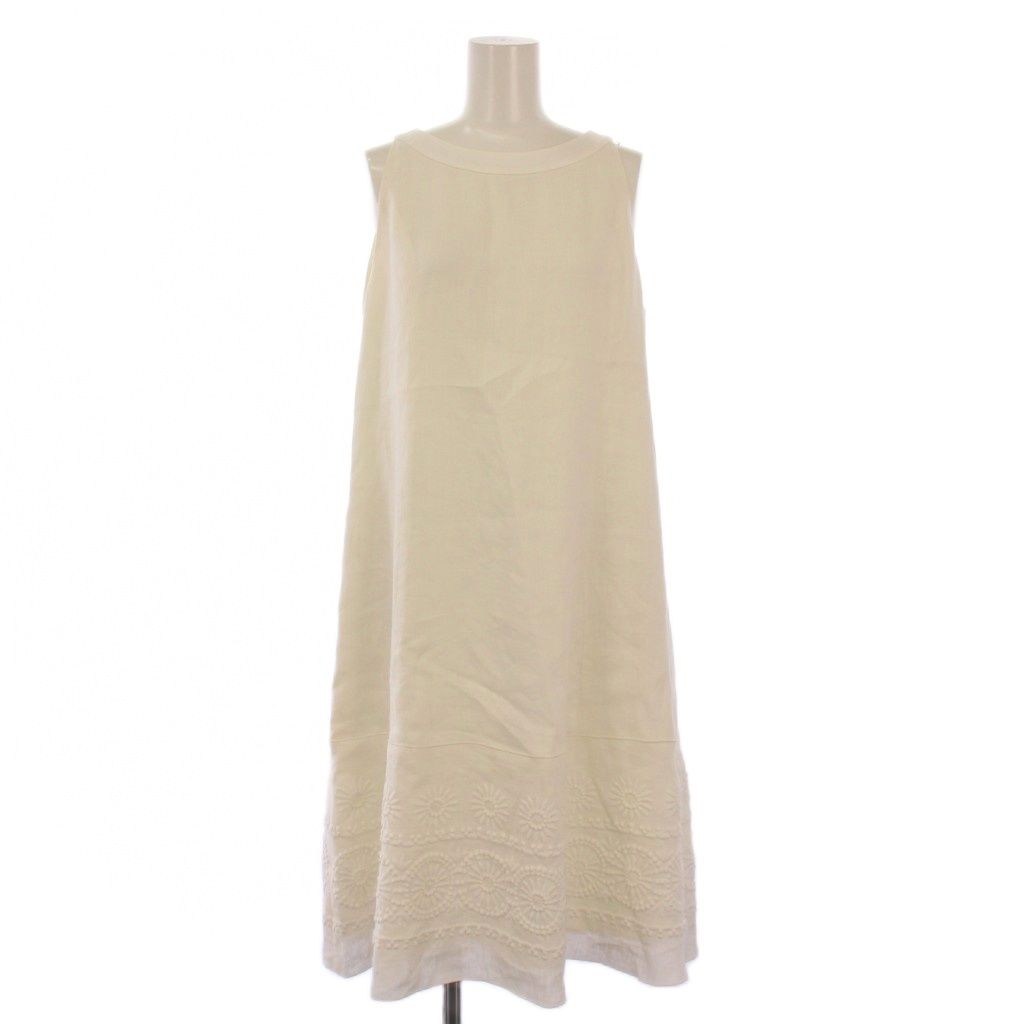 【美品】FOXEY フォクシー　バイカラー　ノースリーブ　ひざ丈ワンピース　40 FOXEY #snc フォクシー ワンピース 40 黒 シルク ノースリーブ