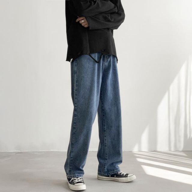 種類16：S/H：N639 レトロブルー メンズ ファッション 服 オシャレ シンプル 大人 かっこいい 大きいサイズ ストリート 紳士服 ストレート レッグ ジーンズ アメリカン カジュアル パンツ ワイド