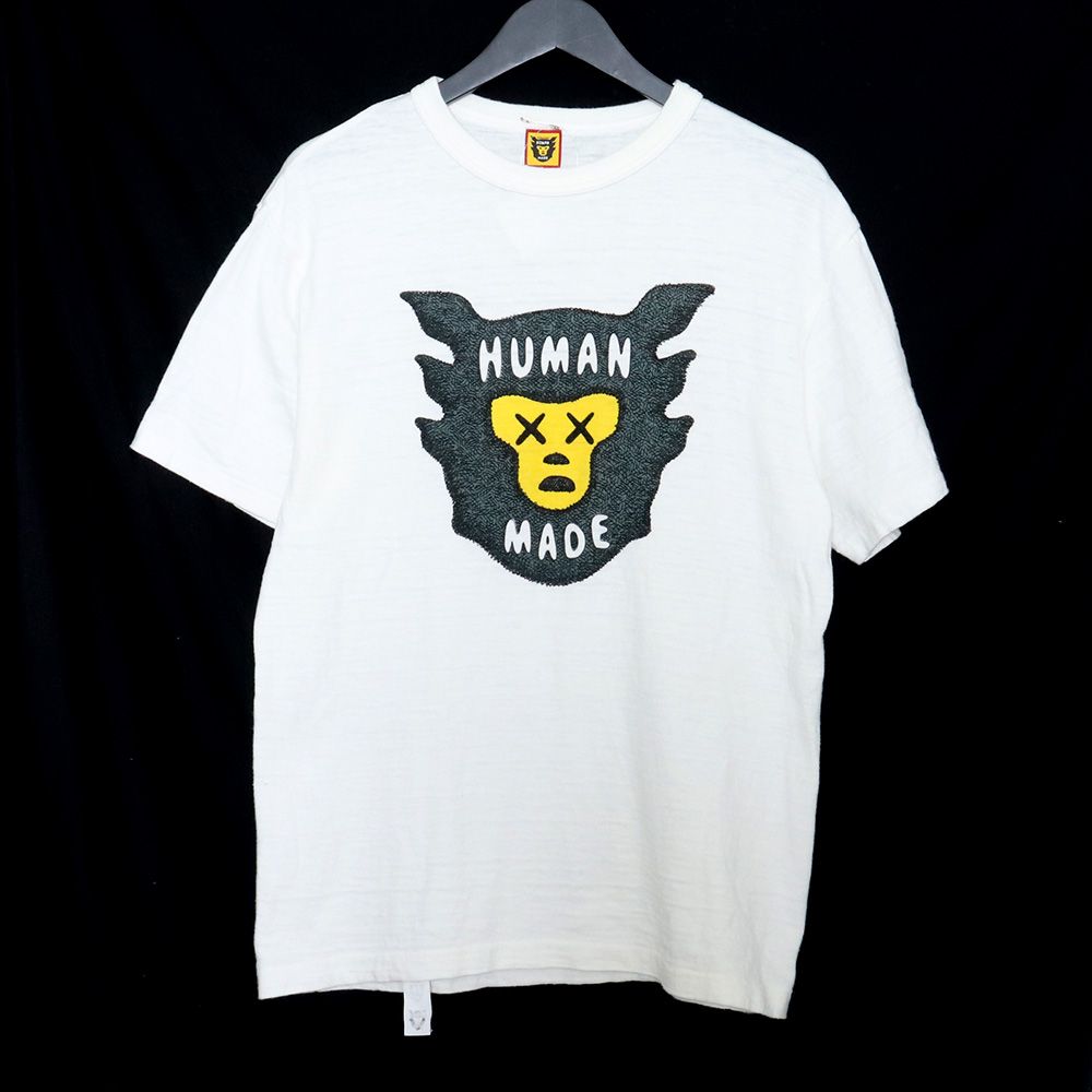 Human made kawsコラボT ホワイトLサイズ - Tシャツ/カットソー(半袖