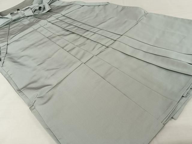 平和屋着物○男性 馬乗り袴 色無地 憲法黒茶色 正絹 逸品 AAAW5246br