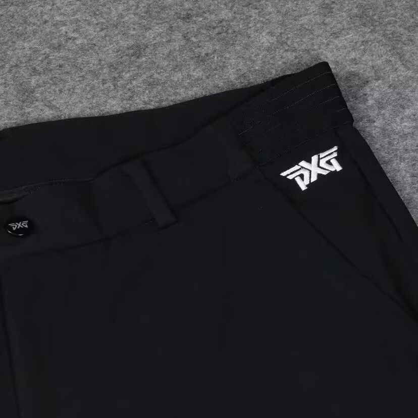 PXG メンズ ゴルフパンツ ロングパンツ 速乾ストレッチ素材 ブラック