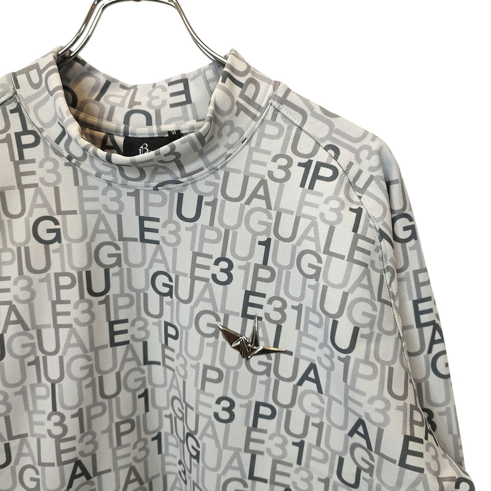1PIU1UGUALE3 GOLF ウノピュウノ ゴルフ 113 GOLF L/S MOCK NECK LOGO